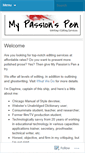 Mobile Screenshot of mypassionspen.com