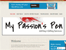 Tablet Screenshot of mypassionspen.com